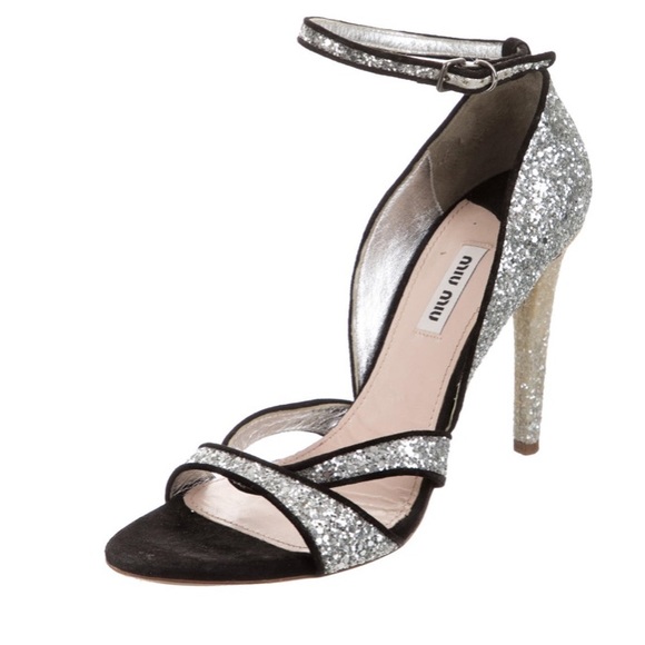 Miu Miu Glitter Heels - Picture 4 of 6